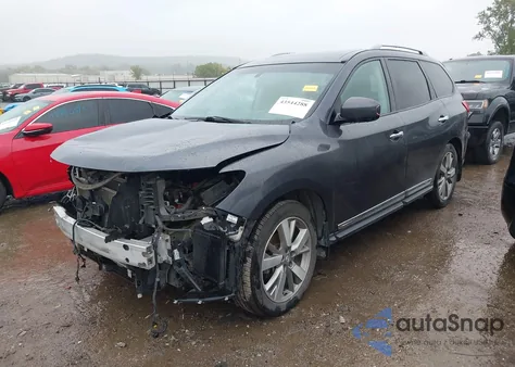 2014 Nissan Pathfinder Platinum из США, поврежденный, VIN 5N1AR2MM3EC621401